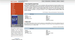 Desktop Screenshot of nlp-center.net